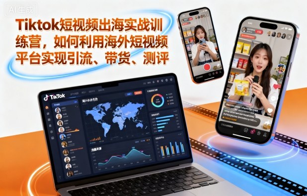 0b41493d5063e28.jpg Tiktok短视频出海实战训练营,如何利用海外短视频平台实现引流、带货、测评