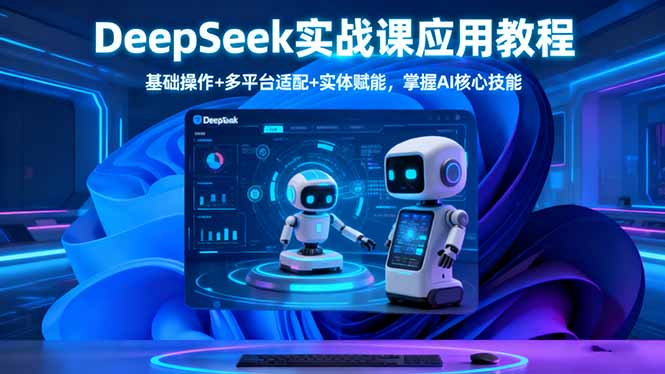 4cd8914824c80e1.jpg (16391期)DeepSeek实战课应用教程、基础操作+多平台适配+实体赋能,掌握AI核心技能