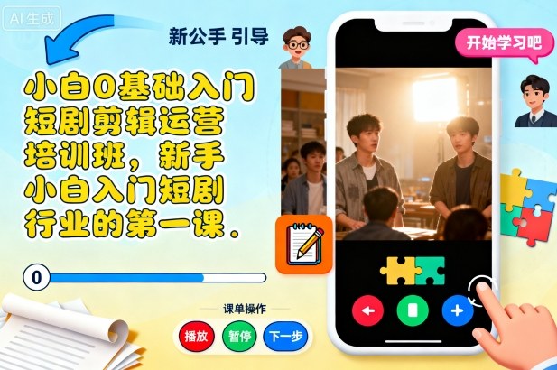 5d9cb98dcaabb68.jpg 小白0基础入门短剧剪辑运营培训班,新手小白入门短剧行业的第一课