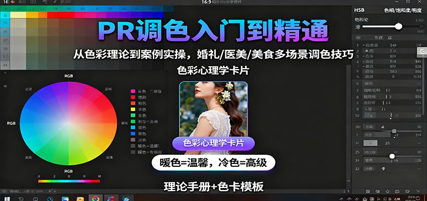 63ef67168f7b8a1.jpg PR调色入门到精通:从色彩理论到案例实操,婚礼/医美/美食多场景调色技巧