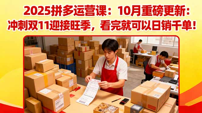 64c5e78b82d6be8.jpg (16400期)2025拼多多运营课:10月重磅更新:冲刺双11迎接旺季,看完就可以日销千单