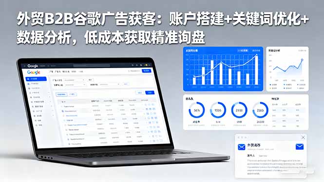 9fec4bffc71336c.jpg (16389期)外贸B2B谷歌广告获客:账户搭建+关键词优化+数据分析,低成本获取精准询盘