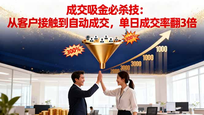 a0c399dd9bdc0be.jpg (16432期)吸金成交营销必杀技:从客户接触到自动成交,单日成交率翻3倍