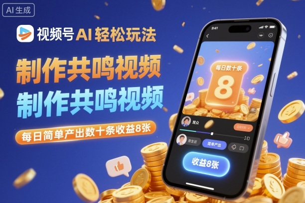 ad70bc4b29ada90.jpg 视频号AI轻松玩法,制作共鸣视频,每日简单产出数十条收益8张