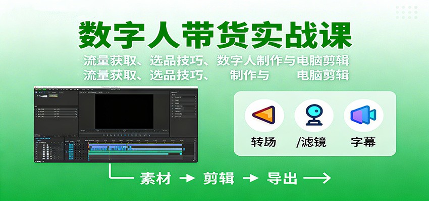 d8068d04e0cdf49.jpg 数字人变现实战课:流量获取、选品技巧、数字人制作与电脑剪辑