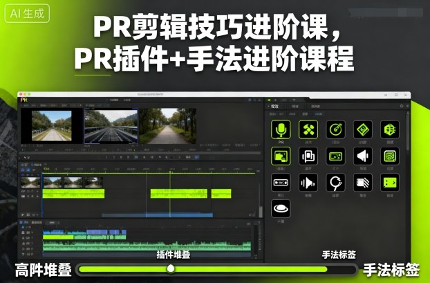 dd256acaa217e5b.jpg PR剪辑技巧进阶课,PR插件+手法进阶课程