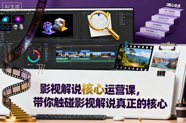 e81d4d91eb26559.jpg 影视解说核心运营课,带你触碰影视解说真正的核心