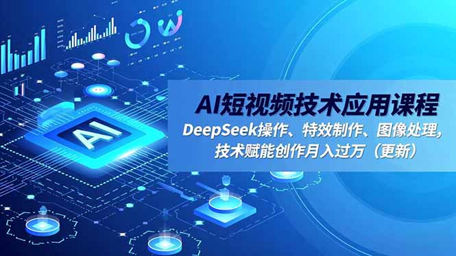 1e6423d1d605ac0.jpg (16673期)AI短视频技术应用课程,DeepSeek操作、特效制作、图像处理,技术赋能创作月入过万(更新)