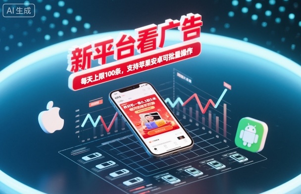 25856da71561d99.jpg 新平台看广告,养好机一条0.3到5米,每天上限100条,支持苹果安卓可批量操作