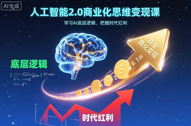 3630c024521e003.jpg 人工智能2.0商业化思维变现课,学习AI底层逻辑,把握时代红利