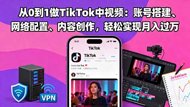 c5be92dde5e83ad.jpg (16461期)从0到1做TikTok中视频:账号搭建、网络配置、内容创作,轻松实现月入过万
