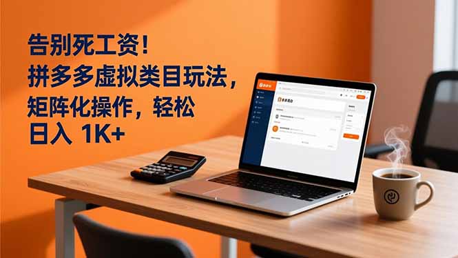 2290a88d7dd916e.jpg (16943期)告别死工资!拼多多虚拟类目玩法,矩阵化操作,轻松日入 1K+