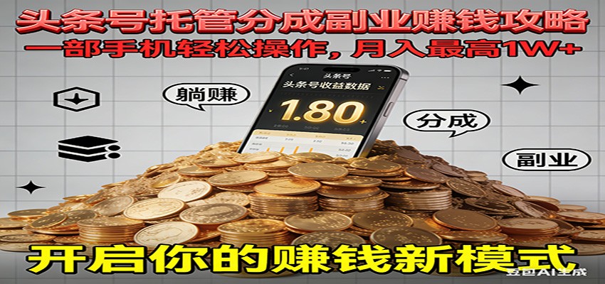 263d57f19b2c7c5.jpg 全程托管今日头条,一部手机就可以开干,最高躺赚1W+