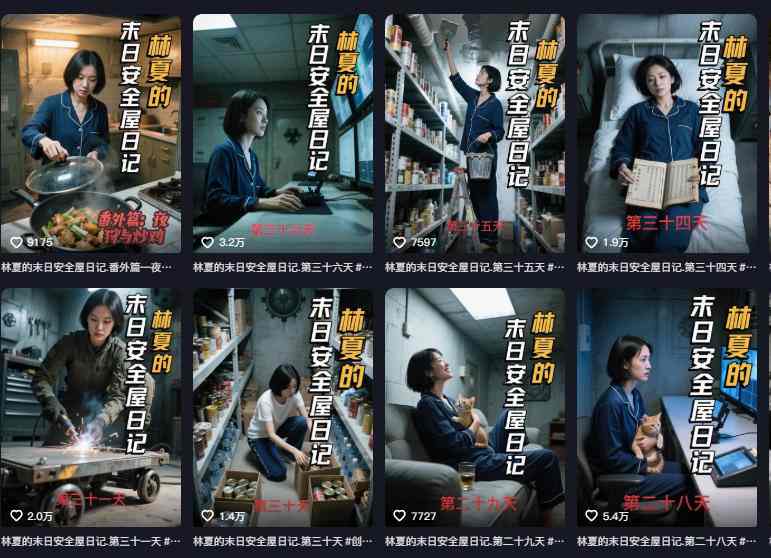 4687d0fe327a4da.jpg 十个作品涨粉近20W!用AI制作末日安全日记连载,日入4位数,评论区爆肝求更新(附详细步骤)