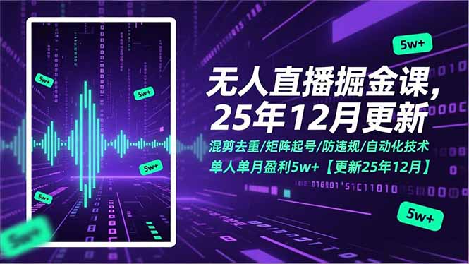 3adf59c12d8fb0d.jpg (17007期)无人直播掘金课,混剪去重/矩阵起号/防违规/自动化技术,单人单月盈利5w+【更新25年12月】