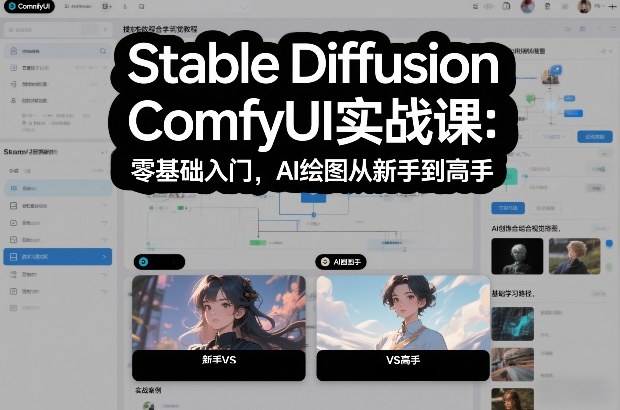 9046664aff0bd35.jpg Stable Diffusion ComfyUI实战课:零基础入门,AI绘图从新手到高手