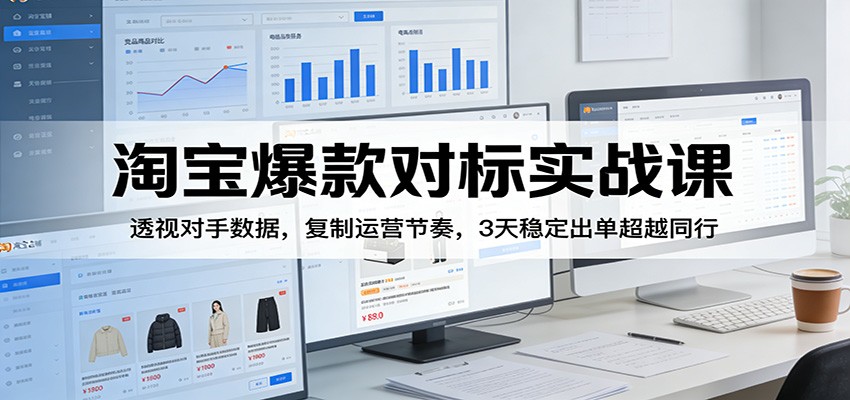 dd00402d1183cdc.jpg 淘宝爆款对标实战课:透视对手数据,复制运营节奏,3天稳定出单超越同行