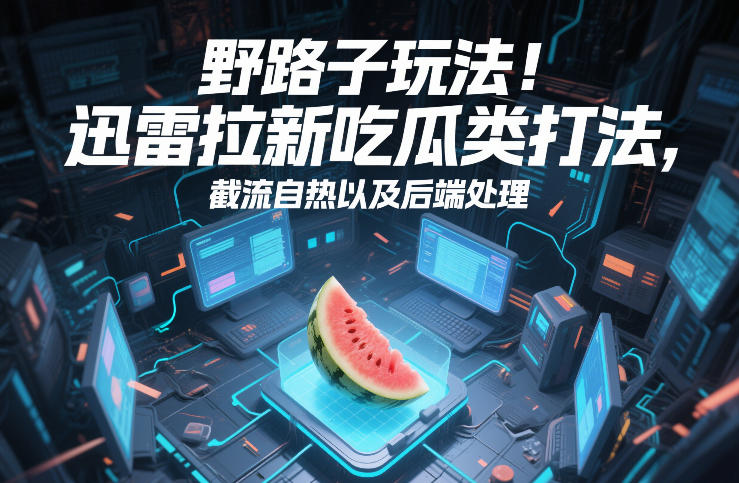 235a4d05d0b1de4.jpg 野路子玩法!迅雷拉新吃瓜类打法,截流自热以及后端处理