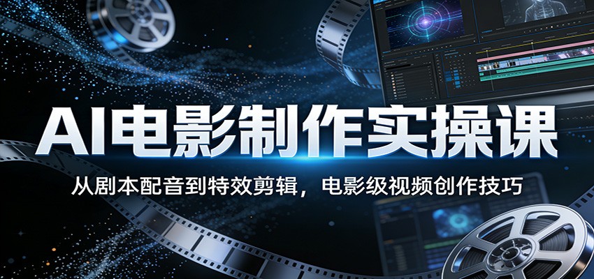 660b8b933c7dcd7.jpg AI电影制作实操课:从剧本配音到特效剪辑,电影级视频创作技巧