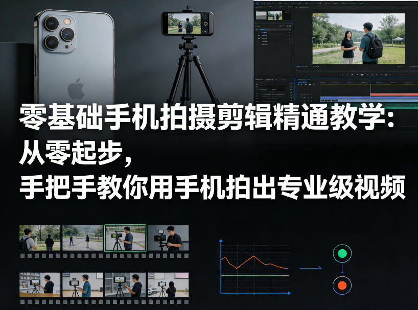 bad8c4c32c84760.jpg 零基础手机拍摄剪辑精通教学:从零起步,手把手教你用手机拍出专业级视频