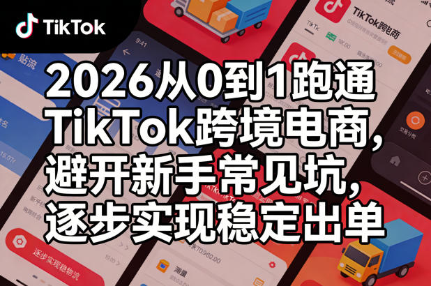 19d621154eb8d84.jpg 2026从0到1跑通TikTok跨境电商,避开新手常见坑,逐步实现稳定出单