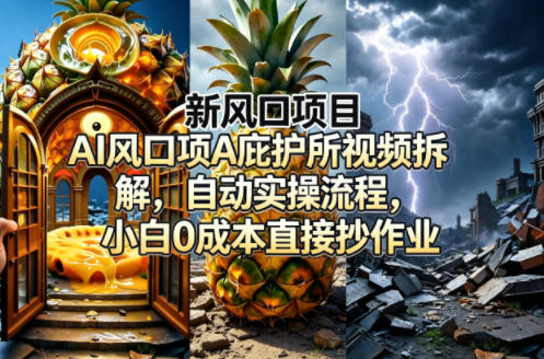 409601b6a429039.jpg 新风口项目AI庇护所视频拆解,自动实操流程,小白0成本直接抄作业