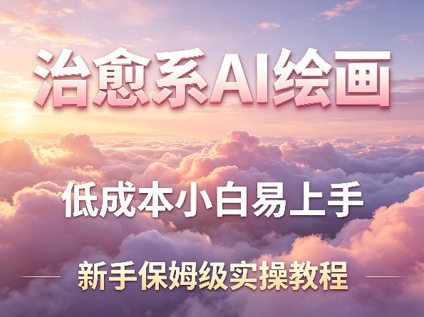 688d1b177453e14.jpg 治愈系AI绘画提示词项目,低成本小白易上手,每天10分钟,新手保姆级实操教程