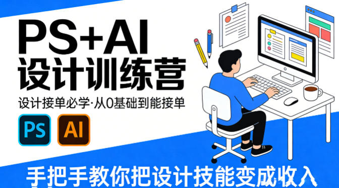 8ecd948860bce43.jpg 设计接单必学,PS+AI设计训练营,从0基础到能接单,手把手教你把设计技能变成收入