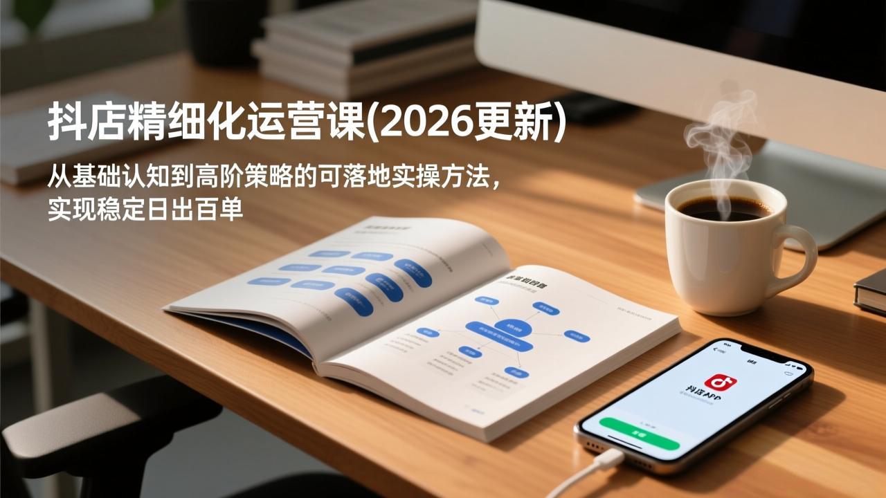 04e111955bc0c1f.jpg (18421期)抖店精细化运营课(更新5月),从基础认知到高阶策略的可落地实操方法,实现稳定日出百单
