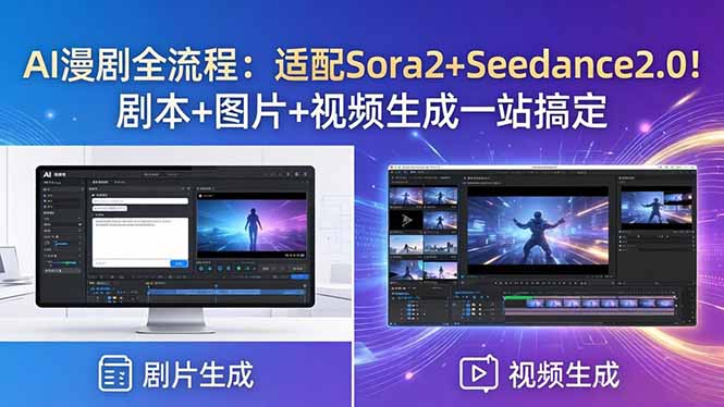 2bd2f3499d5aa5e.jpg (18400期)AI漫剧全流程:适配Sora2+Seedance2.0!剧本+图片+视频生成一站搞定