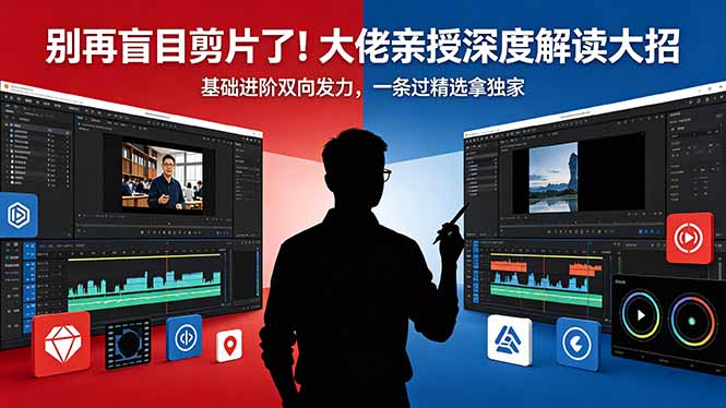 38fc54207b53b08.jpg (18384期)别再盲目剪片了!大佬亲授深度解读大招,基础进阶双向发力,一条过精选拿独家