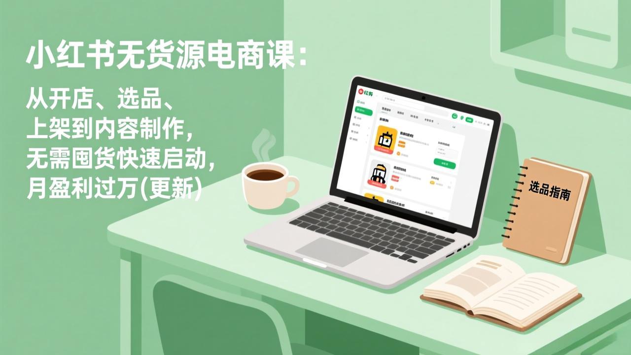 6272a3576722134.jpeg (18420期)小红书无货源电商课(5月12更新):从开店、选品、上架到内容制作,无需囤货快速启动,月盈利过万