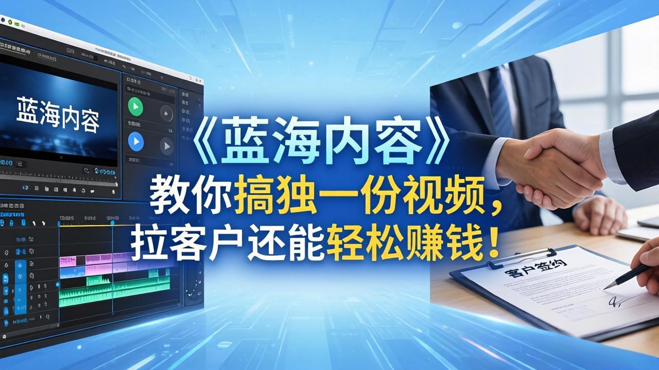 6608c342cbf925a.jpeg (18301期)做视频卷不动了?《蓝海内容》教你搞独一份视频,拉客户还能轻松赚钱!