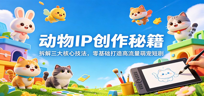 aee5636ded7dd95.jpg 动物IP创作秘籍:拆解三大核心技法,零基础打造高流量萌宠短剧