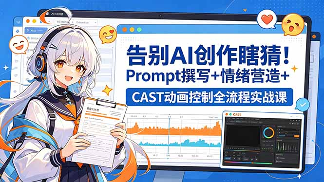 b5d0e8da7174723.jpg (18473期)告别AI创作瞎猜!Prompt撰写+情绪营造+CAST动画控制全流程实战课