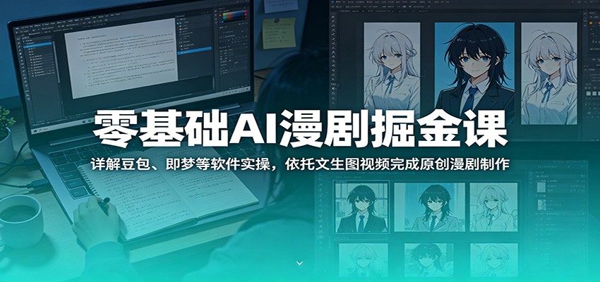 41ed0707bd5bef6.jpg 零基础AI漫剧掘金课:详解豆包、即梦等软件实操,依托文生图视频完成原创漫剧制作