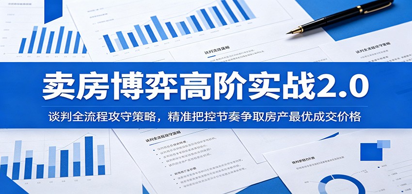94c7d96369b050a.jpg 卖房博弈高阶实战2.0:谈判全流程攻守策略,精准把控节奏争取房产最优成交价格