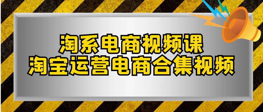 fy1856期-淘系电商视频课，淘宝运营电商合集视频（33节课）