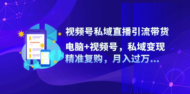 FY4202期-视频号私域直播引流带货：电脑+视频号，私域变现，精准复购，月入过万