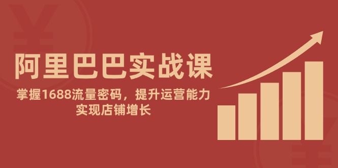 （14830期）阿里巴巴实战课：掌握1688流量密码，提升运营能力，实现店铺增长