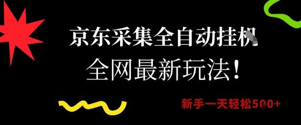京东采集全自动挂G项目，全网最新玩法新手一天轻松5张【揭秘】