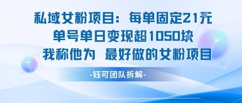 b9644bc89808f90.jpg 私域女粉项目:每单固定21块,单日变现超1k+,最好做的女粉项目
