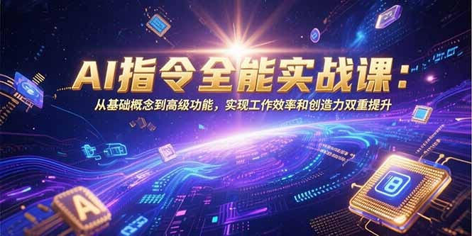 （15455期）AI指令全能实战课：从基础概念到高级功能，实现工作效率和创造力双重提升