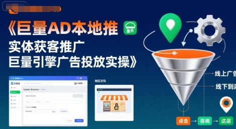 巨量AD本地推实体获客推广，巨量引擎广告投放实操