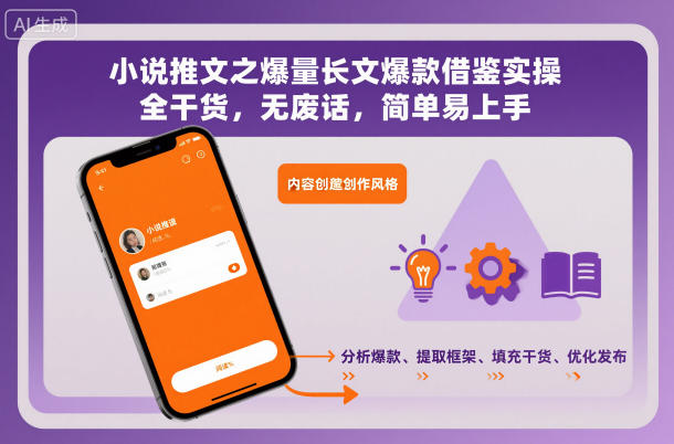 小说推文之爆量长文爆款借鉴实操，全干货，无废话，简单易上手